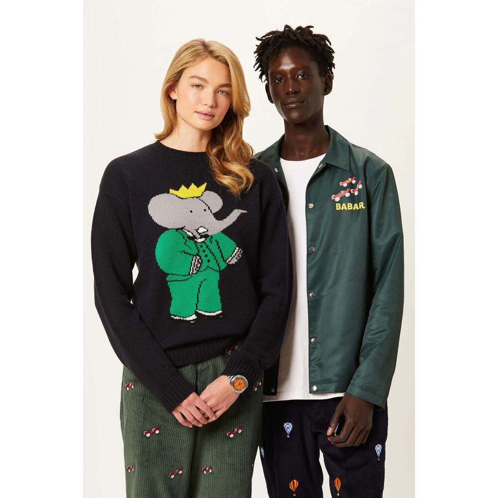 Rowing Blazers x Babar limited edition cashmere blend unisex sweater size small - Picture 9 of 9